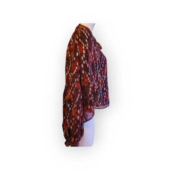 Anthropologie Jane Peasant Blouse XSP oversized whimsical size XSP EUC - Picture 6 of 14